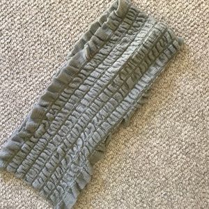 Grey Cowl Neck Scarf